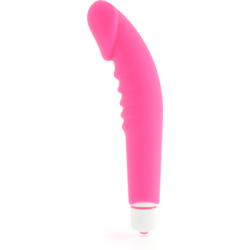 Realistic Pleasure Vibrador Silicona Rosa de Dolce Vita | Piumer Erotic