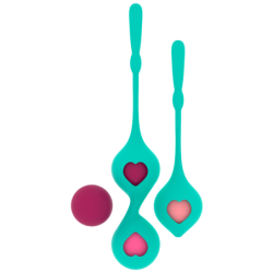 Set Deva Ritual Entrenamiento Pelvico Verde Aqua | Piumer Erotic