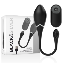 Jenell Huevo Vibrador Recargable de Black&Silver | Piumer Erotic