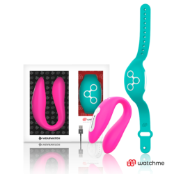 Vibrador Dual Technology Watchme Fucsia / Agua Marina de Wearwatch | Piumer Erotic