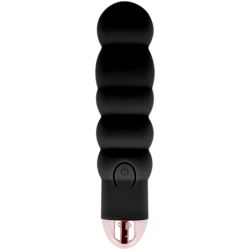 Vibrador Recargable Six Negro 7 Velocidades de Dolce Vita | Piumer Erotic