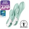 Satisfyer - Air Pump Bunny 5+ Vibrador Rabbit Inflable App Verde | Piumer Erotic