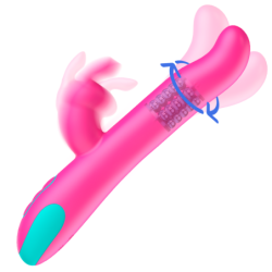 Pluto Rabbit Vibrator & Rotator Compatible Con Watchme Wireless Technology de Happy Loky | Piumer Erotic