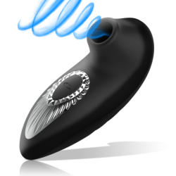 Drake Deluxe Sucking Vibe Silicona Recargable Negro de Black&Silver | Piumer Erotic