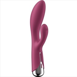 Satisfyer - Spinning Rabbit 1 Estimulacion Clitoris Y Punto G Rojo | Piumer Erotic