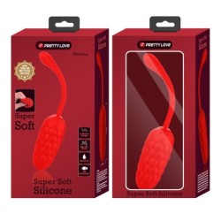 Pretty Love - Huevo Vibrador Con Textura Marina Recargable Rojo | Piumer Erotic