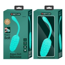 Pretty Love - Huevo Vibrador Con Textura Marina Recargable Verde Agua | Piumer Erotic