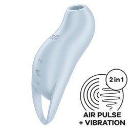 Satisfyer - Pocket Pro 1 Estimulador Clítoris Azul Claro | Piumer Erotic