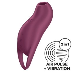 Satisfyer - Pocket Pro 1 Estimulador Clítoris Granate | Piumer Erotic