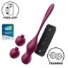 Satisfyer - Love Birds Vary Bolas Vibradores App Gratuita Rojo Vino | Piumer Erotic
