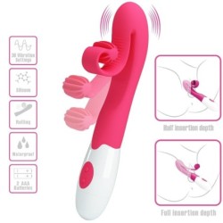 Vibrador Y Estimulador 30 Velocidades Rosa de Romance | Piumer Erotic