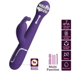 Pretty Love - Dejon Vibrador Rabbit 3 En 1 Multifunción Morado | Piumer Erotic