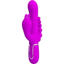 Pretty Love - Cammy Triple Vibrador Multifunción 4 En 1 Rosa | Piumer Erotic