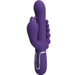 Pretty Love - Cammy Triple Vibrador Multifunción 4 En 1 Morado | Piumer Erotic