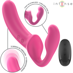 Intense - Amy Vibrador Doble 20 Cm Rosa Control Remoto | Piumer Erotic