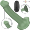 Intense - Becca Vibrador Con Ventosa 10 Vibraciones Verde Control Remoto | Piumer Erotic