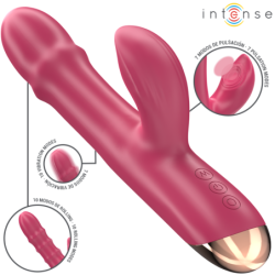 Intense - Chloe Vibrador Multifunción 3 En 1 Rojo | Piumer Erotic