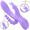 Intense - Miko Triple Vibrador Rabbit & Estimulador & Anal 7 Vibraciones Morado | Piumer Erotic