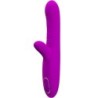 Angelique Vibrador Multifunción + Estimulador De Clítoris Morado de Pretty Love | Piumer Erotic