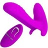 Masajeador & Vibrador 12 Vibraciones Control Remoto Morado de Pretty Love | Piumer Erotic