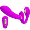 Thunderbird Vibrador Doble Strap-On Control Remoto Morado de Pretty Love | Piumer Erotic