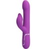 Vibrador & Estimulador Multifunción 4 En 1 Morado de Pretty Love | Piumer Erotic