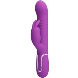 Coale Vibrador Rabbit Multifunción 4 En 1 Morado de Pretty Love | Piumer Erotic