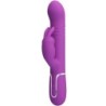 Coale Vibrador Rabbit Multifunción 4 En 1 Morado de Pretty Love | Piumer Erotic