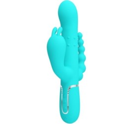 Cammy Triple Vibrador Rabbit Multifunción 4 En 1 Azul de Pretty Love | Piumer Erotic