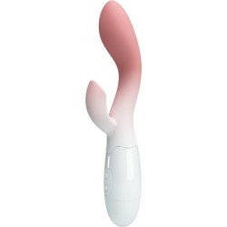 Brighty Vibrador Punto G + Estimulador Clítoris 30 Vibraciones Rosa de Pretty Love | Piumer Erotic