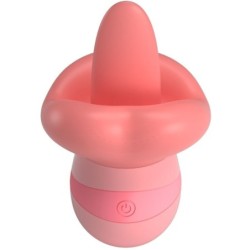 Kylee Lengua Estimuladora Clítoris 10 Vibraciones Rosa Nude de Pretty Love | Piumer Erotic