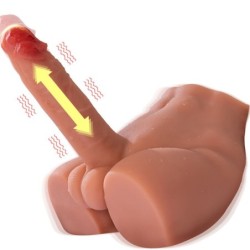 Peel Dildo Ass Masturbador Dildo Realístico Posición Frontal Con Thrusting 17