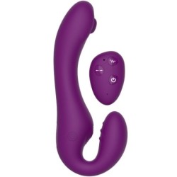 Strapless Strap-On Vibrador 2 En 1 Con Control Remoto Morado de Xocoon | Piumer Erotic