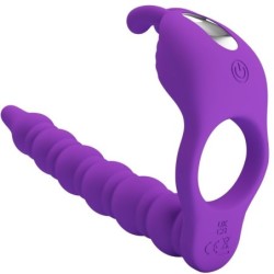 Blackney Anillo Pene Con Plug Vibrador Lila de Pretty Love | Piumer Erotic