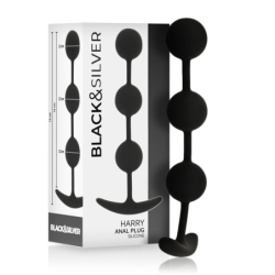 Harry Rosario Anal 3 Esferas Silicona 14 Cm de Black&Silver | Piumer Erotic