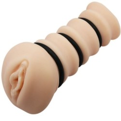 Masturbador Con Anillos Modelo Vagina 2 de Crazy Bull | Piumer Erotic