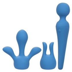 Couture Kit Vibrador Wand 10 Vibraciones Azul de Calexotics | Piumer Erotic