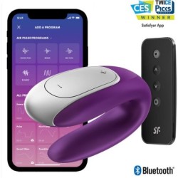 Satisfyer - Double Fun Partner Vibrador Lila | Piumer Erotic