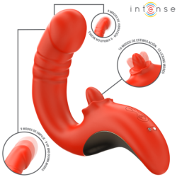 Intense - Paulina Vibrador & Estimulador En Forma De U Rojo | Piumer Erotic
