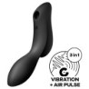 Satisfyer - Curvy Trinity 2 Estimulador Y Vibrador Negro | Piumer Erotic
