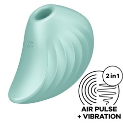 Satisfyer - Pearl Diver Estimulador Y Vibrador Verde | Piumer Erotic