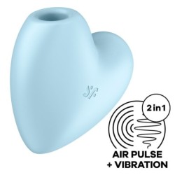 Satisfyer - Cutie Heart Estimulador Y Vibrador Azul | Piumer Erotic