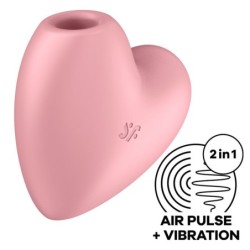 Satisfyer - Cutie Heart Estimulador Y Vibrador Rosa | Piumer Erotic