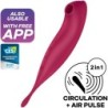 Satisfyer - Twirling Pro+ Estimulador Y Vibrador App Rojo | Piumer Erotic