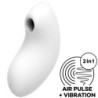 Satisfyer - Vulva Lover 2 Estimulador Y Vibrador Blanco | Piumer Erotic