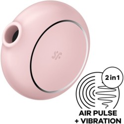 Satisfyer - Pro To Go 3 Estimulador Y Vibrador Doble Rosa | Piumer Erotic