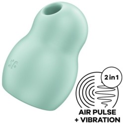 Satisfyer - Pro To Go 1 Estimulador Y Vibrador Doble Verde | Piumer Erotic