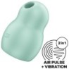 Satisfyer - Pro To Go 1 Estimulador Y Vibrador Doble Verde | Piumer Erotic