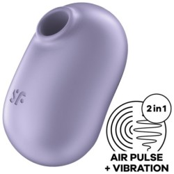 Satisfyer - Pro To Go 2 Estimulador Y Vibrador Doble Violeta | Piumer Erotic