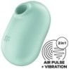 Satisfyer - Pro To Go 2 Estimulador Y Vibrador Doble Verde | Piumer Erotic